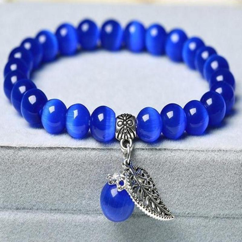1PC New Fashion Cat's Eye Stone Women's Bracelet  National Style Buddha  Bead Bracelet Lady Crystal Bracelet Jewelry