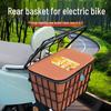 Electric Scooter Rear Storage Basket for Backpack, Helmet, and More
