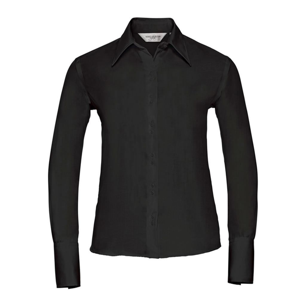 Russell Collection Womens/Ladies Ultimate Non-Iron Tailored Long-Sleeved Shirt