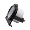 1x 12V 2'' 52mm Car Fuel Level Gauge Meter With Bracket 240-33 Ohm E-1/2-F White LED Light Black Plastic Gauges 6.8 * 7.2cm