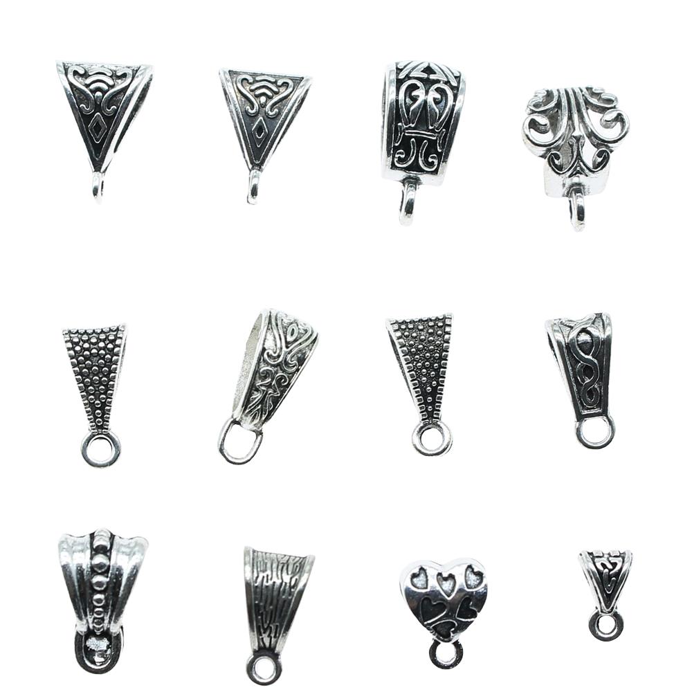 20 Stück Verbinder Anhänger Ösenperlen Antik Silber Farbe Ösenperlen Anhänger Schmuck Zubehör DIY Ösenperlen Anhänger Verbinder