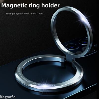 Magsafe Magnetische Ringhalterung, Ultradünne Verstellbare Handyhalterung aus Aluminiumlegierung, Desktop-Halterung