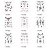 Y2k Spicy Girl Punk Style Tattoo Aufkleber Totem Schmetterling Wasserdicht Temporäres Tattoo Dämon Liebesherz Langanhaltend
