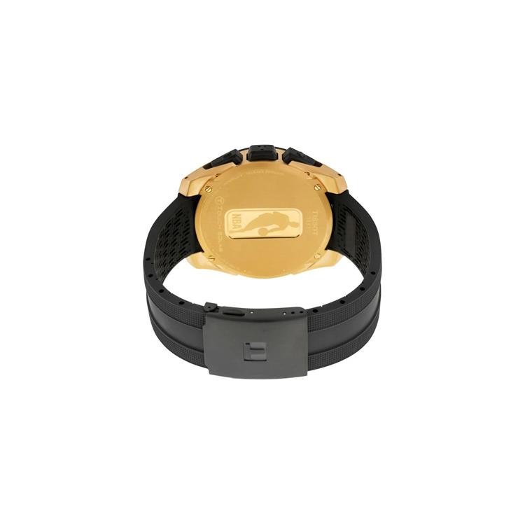 Tissot T Touch Quartzový Strojek Pánské Hodinky Hodinky 45mm Černý Ciferník Titanové Zlaté Pokovení PVD Povlak Pouzdro Hodinek T091.420.47.207.00