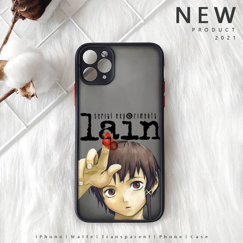 Serial Experiments Lain Phone Cases for iPhone 11 12 13 Mini Pro XS MAX 8 7 Plus X SE 2020 XR Luxury Brand Shell Funda