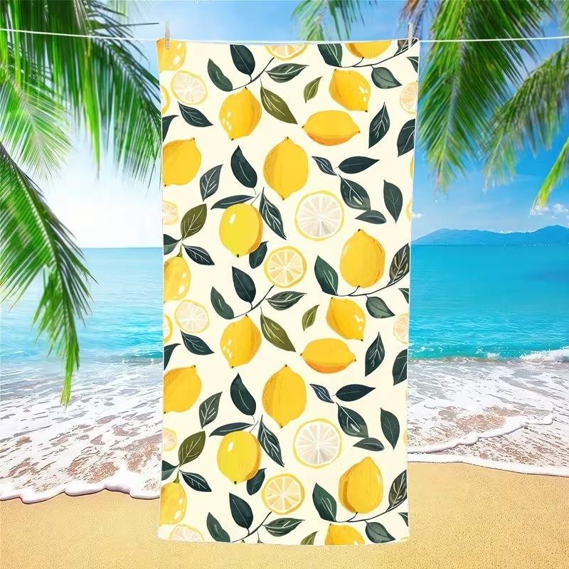 Popular Summer Beach Towel Microfiber Absorbent Beach Towel Seaside Outdoor Vacation Sports Towel
