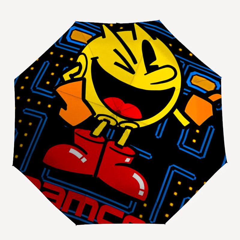 

1pc Pac-Man Gaming Automatic Open/Close Umbrella - Compact Travel Umbrella, Perfect for Women & Men - Ideal Birthday/Christmas Gift, 168