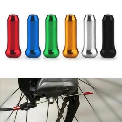 30/50/100Pcs Multiple Colors Aluminum Alloy Bicycle Brake Shifter Inner Cable Tips Wire End Cap Cable Line Core Cap Cover Gear
