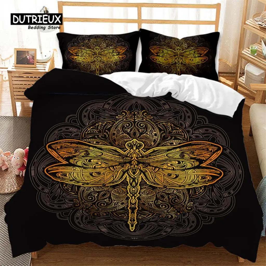 Exotic Ethnic Animals Duvet Cover King For Kid Adult Bohemian Mandala Bedding Set Microfiber Colorful Deer Wolf Head Quilt Cover