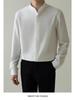 2025 Men's Slim Fit Non-Iron Long-Sleeve Business Shirt - Light, Mature Korean Style for Spring and Autumn