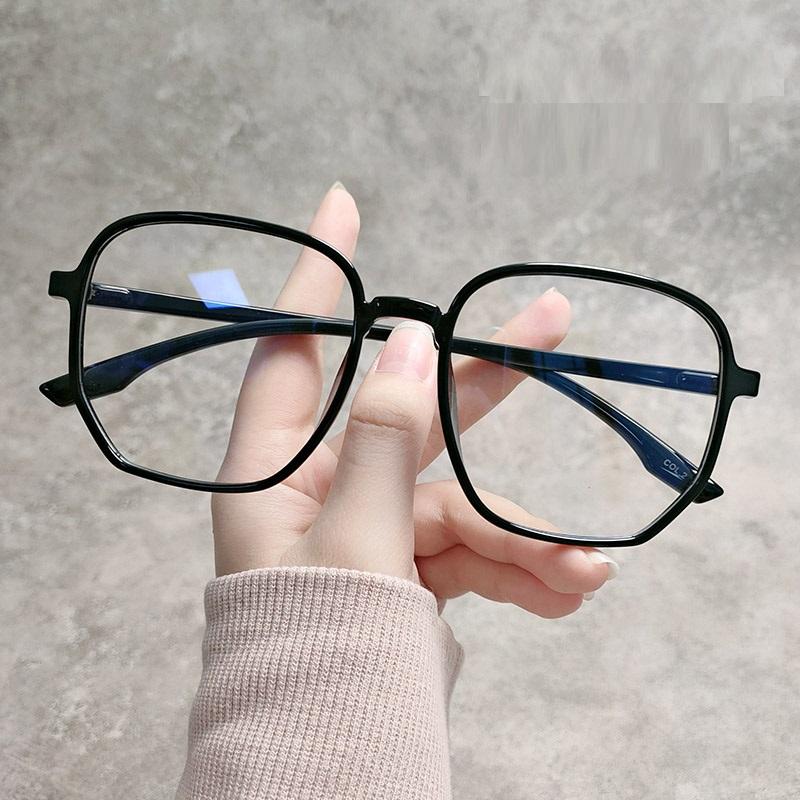 Trends Anti Blue Light Oversized Glasses for Women Men Computer Gaming Blue Blocking Transparent Eyewear Frame