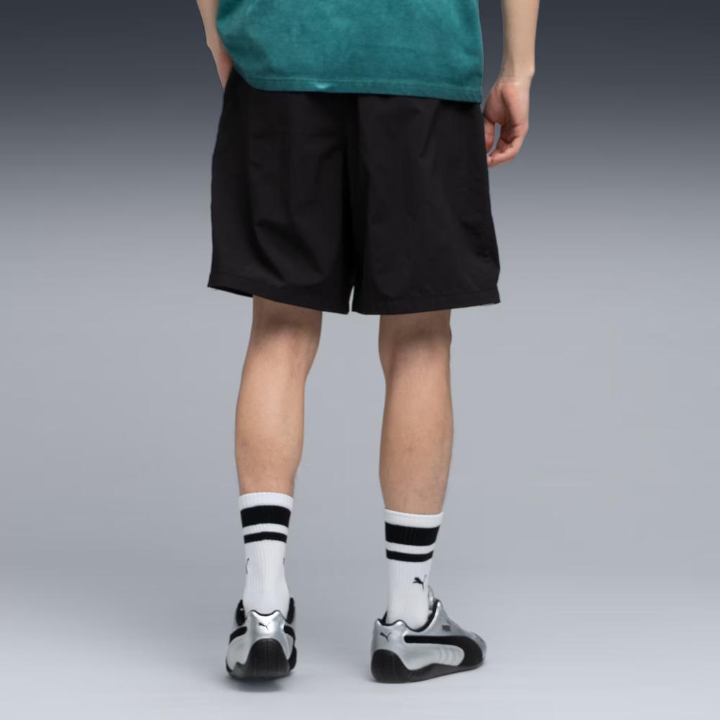 Puma Loose Fit Drawstring Logo Casual Shorts Men shorts 637338-01