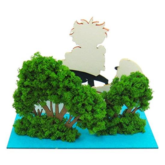 Sankei Studio Ghibli Mini Ponyo on the Cliff by the Riding the Pompom Paper Craft Sea, Boat, Non-scale MP07-40