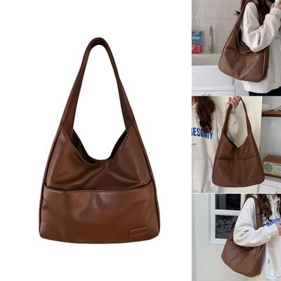 Shoulder Bag Book Bag Shopping Bag Versatile Tote Bag Large Capacity Handbag Fashion Leather Bag for Women Girl