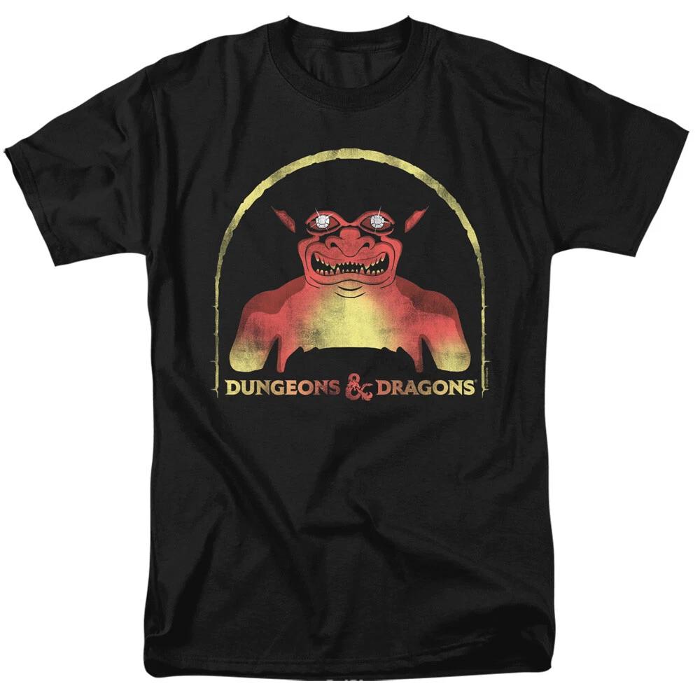 Dungeons & Dragons Old School T-Shirt Men s Vintage Demon Logo DnD Tee S-5XL L