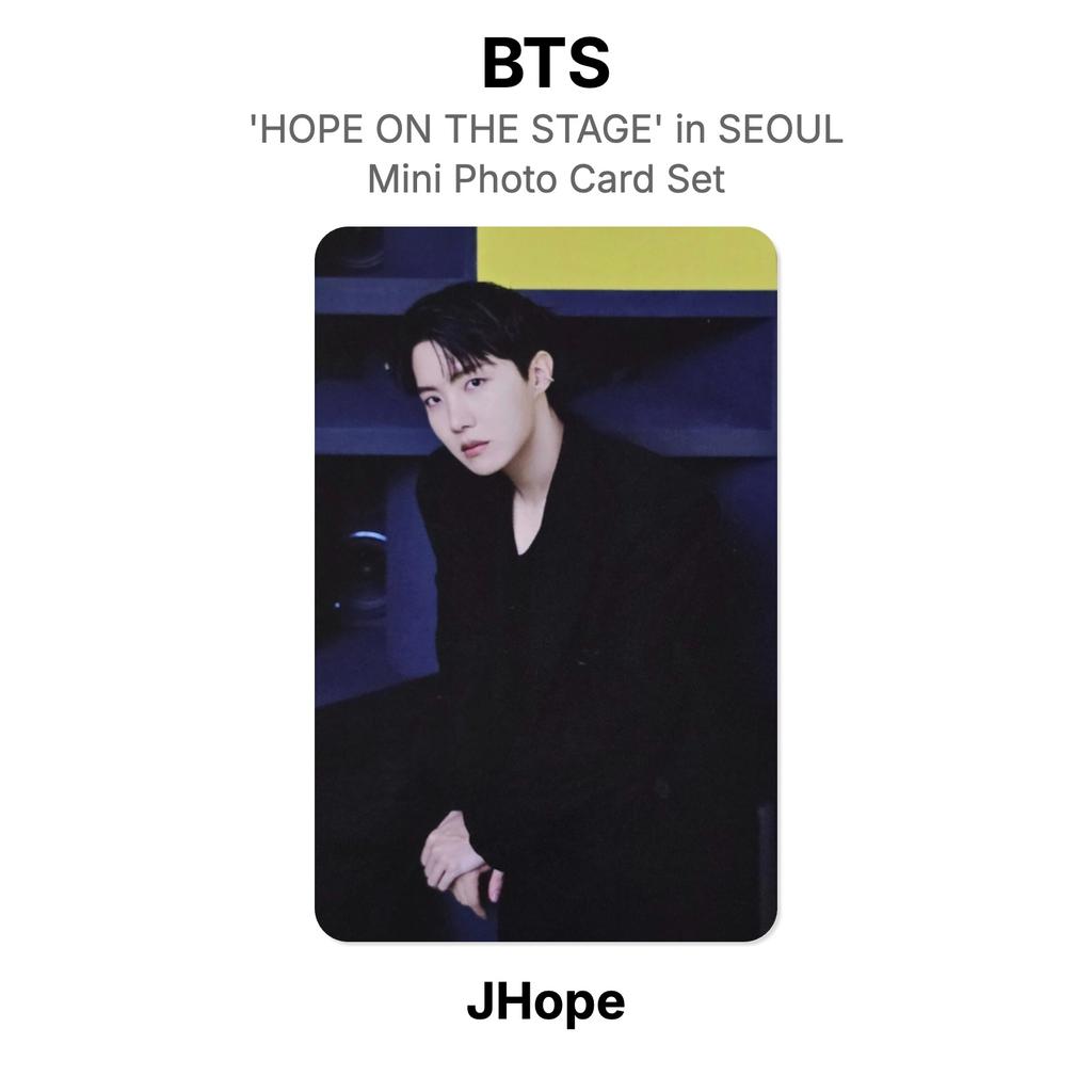BTS j-hope Tour 'HOPE ON THE STAGE' in SEOUL Mini Photo Card Set Official Photocard