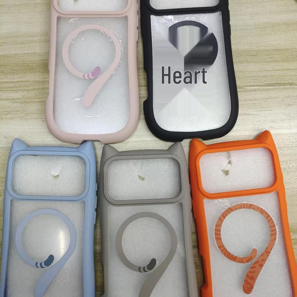 High-End Drop-Proof Cat Ears Magnetic Case for Apple 12/13/14/17 Pro Max