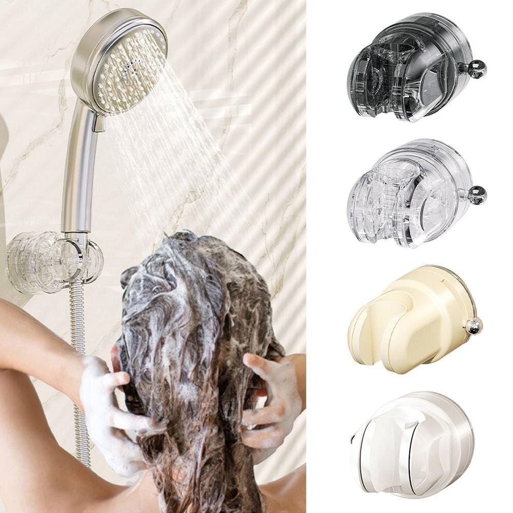 Suction Cup Shower Head Holder Wall Mount No Drilling Shower Head Fixed Bracket Easy To Install Adjustable Shower Support Stand