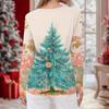 Women's Daily Casual Long-sleeved Printed O-neck Top