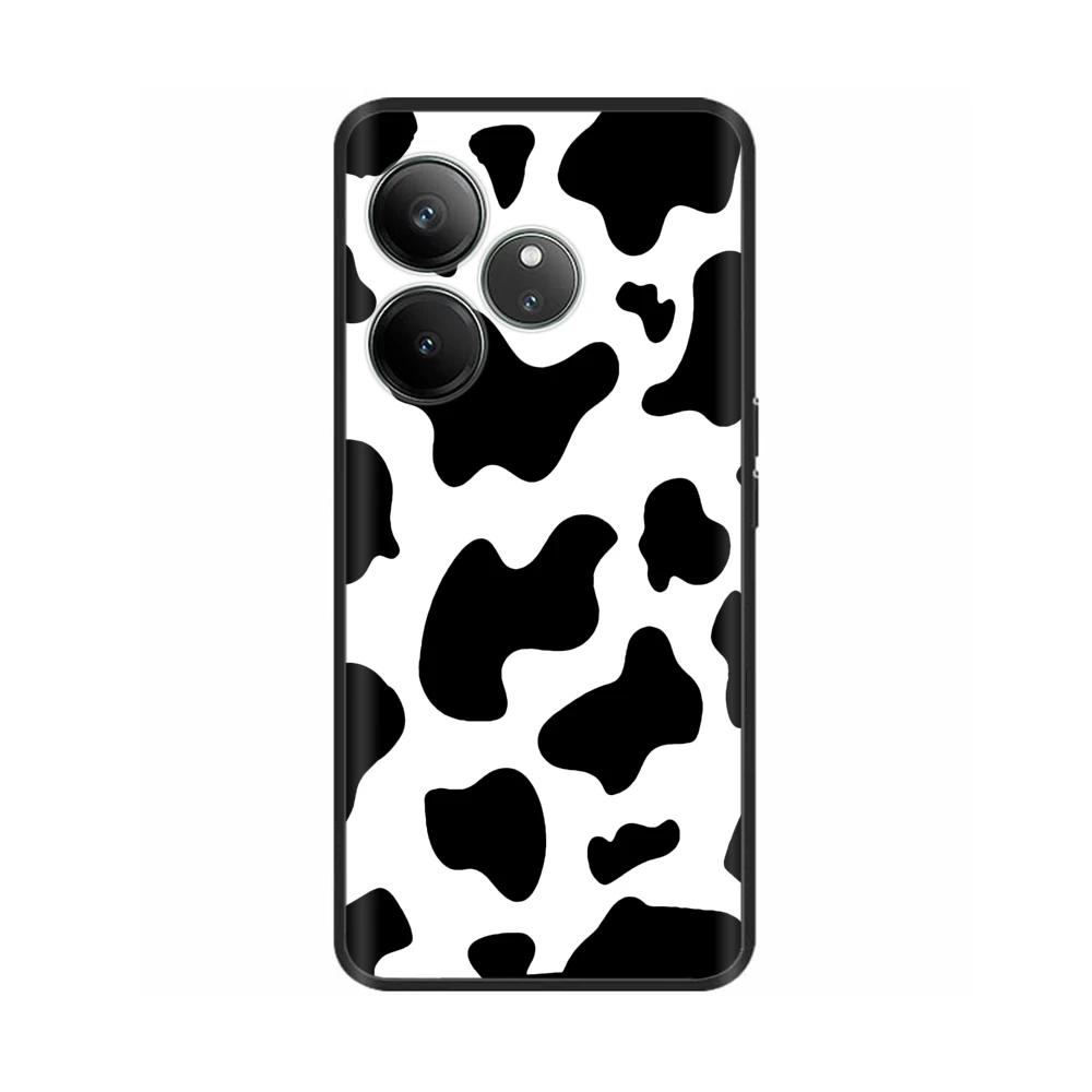For Realme GT 6 GT 6T Case Black Silicone Luxury Bumper Cute Soft TPU Phone Cases For Realme GT6 5G Cover Shells Coque 6.78''