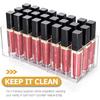 24 Slot Acrylic Lipstick Organizer - 8.3X3.5 Clear Compact Lip Gloss Perfume Sample Mascara Holder - Lipstick Storage Box Makeup Display Lip Gloss