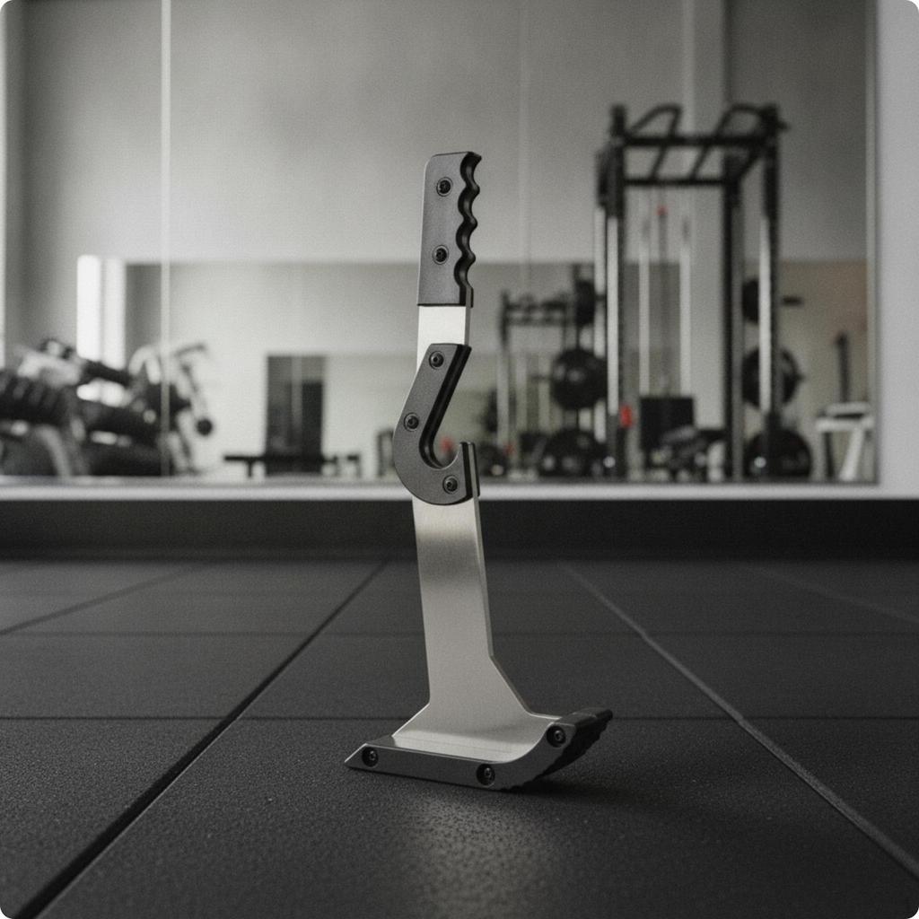 Barbell Plate Remover Tool Lever Style Lifter with Base Freestanding Deadlift Jack for