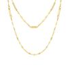 Magnetic Necklace for 200 Magnetic Necklace Stainless Gift Box Included [MAYA&CANA] Women, Powerful, Millitesla, 48cm, Clasp, Chain, Steel, (Gold)