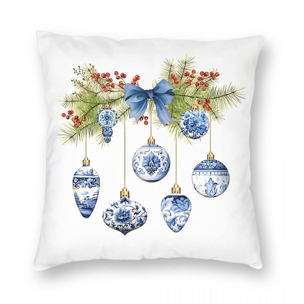 Red Car With Christmas Tree On Roof Pillowcase Printing Fabric Cushion Cover Gift Throw Pillow Case Cover Home Wholesale cm
