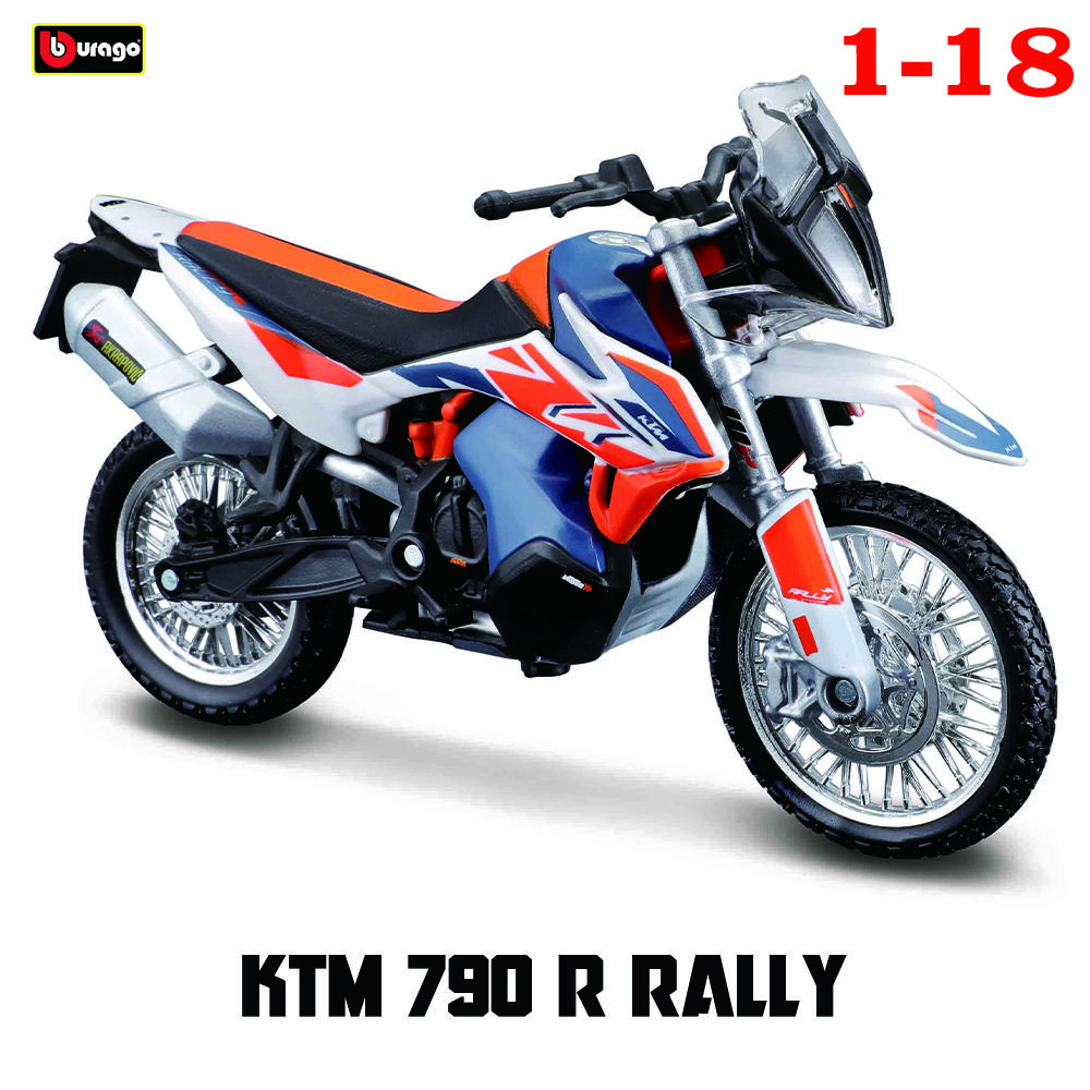 Bburago 1:18 2023 GASGAS RX450F Honda Africa Twin Adventure 790 Adventure R Rally 450F X Diavel S motorcycle model Toy Series