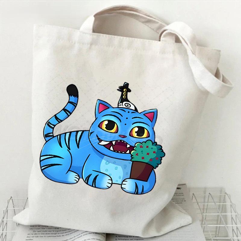 Witch Hunters Peripheral Printing Fashion Shoulder Bag Women's Large Capacity Student Portable Tote Bag Canvas Bag