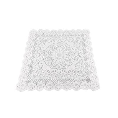 Lace Tablecloth Hollow Pattern Soft Comfortable Simple Lace Decorative Background Cloth for Home