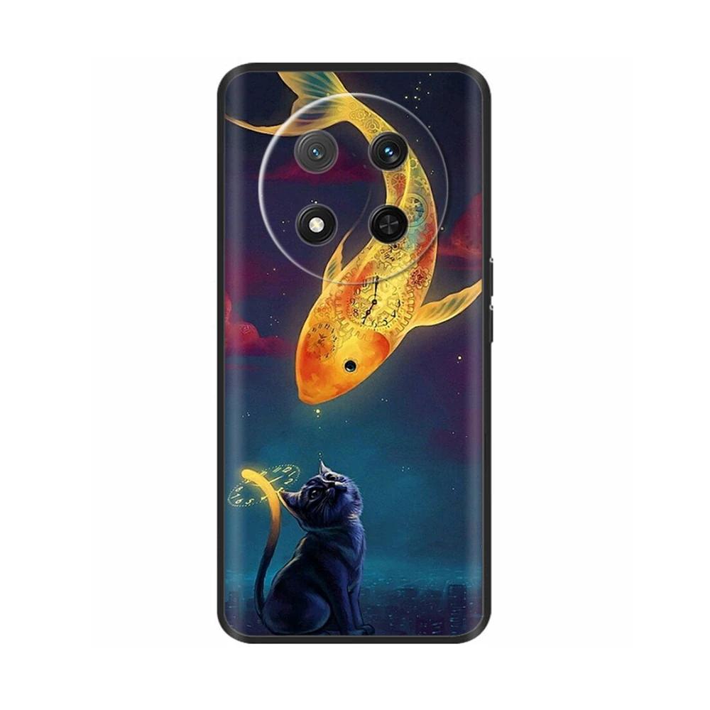 For Honor X9C Case Magic 7 Lite Cartoon Soft Liquid Silicone Phone Casing For Honor Magic7 Lite HonorX9C Protection Back Cover