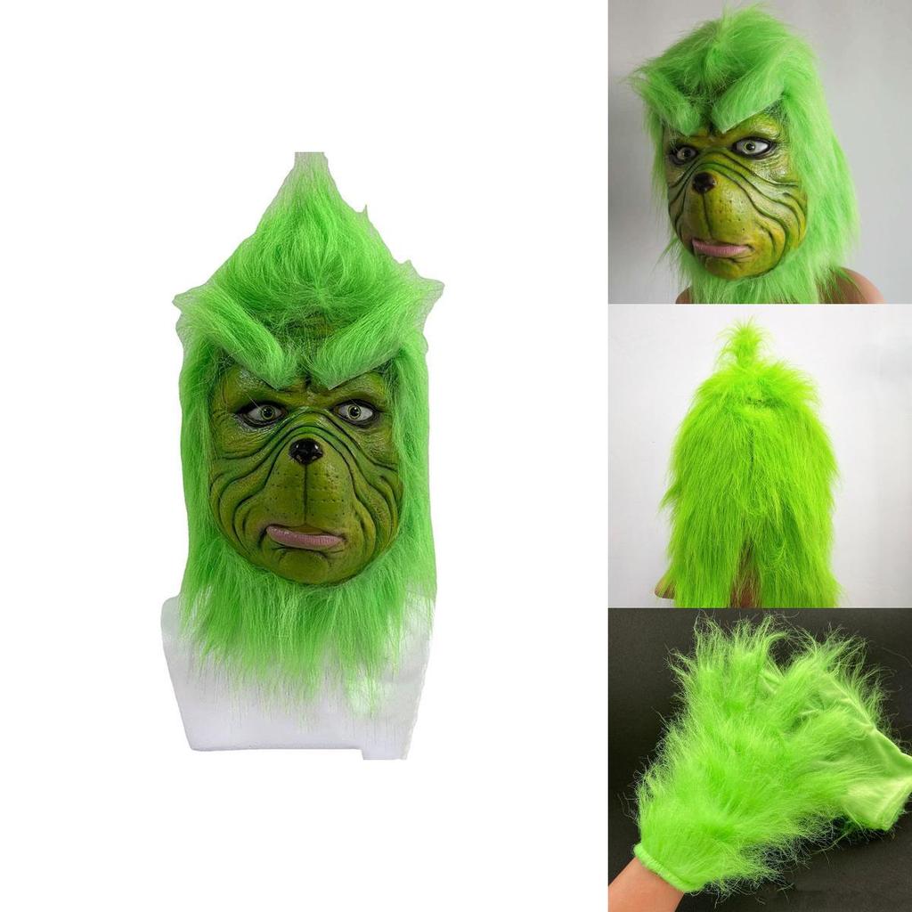 Rukavice Vánoční Grinch pro dospělé Slavnostní sváteční párty Cosplay rekvizity