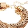Exaggerated Adjustable Women Bracelet Alloy Multilayer Metal Chain Charm Bracelet Jewelry Accessories