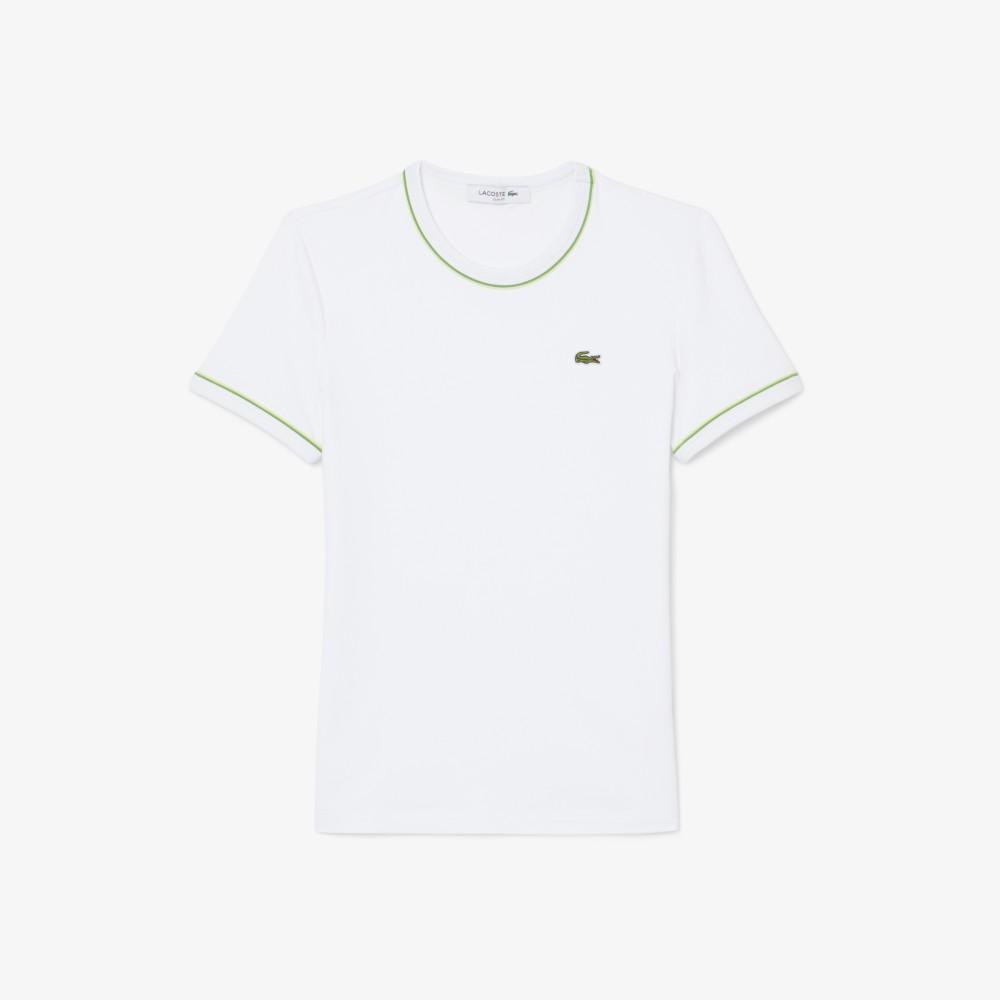 [Lacoste] Women's Slim Fit Jersey Short Sleeve T-Shirt TF5289-56G3SM