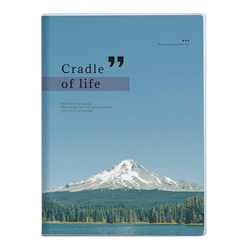 B5 Student Notebook: Thick A5 Diary with Stylish Landscape Cover for Daily Notes
