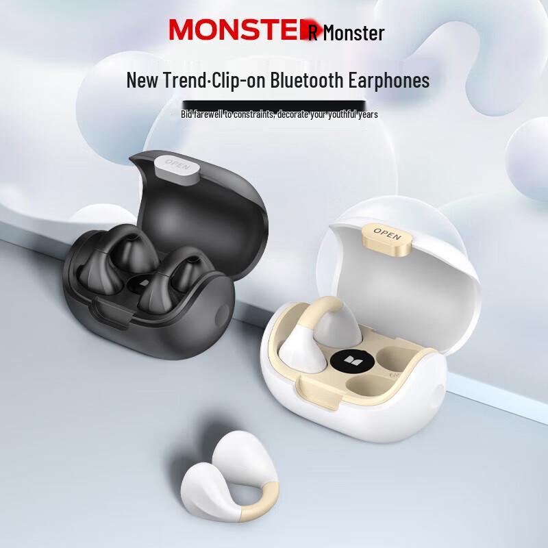 Monster Open Ear 101 Air Conduction Sports Bluetooth Earbuds