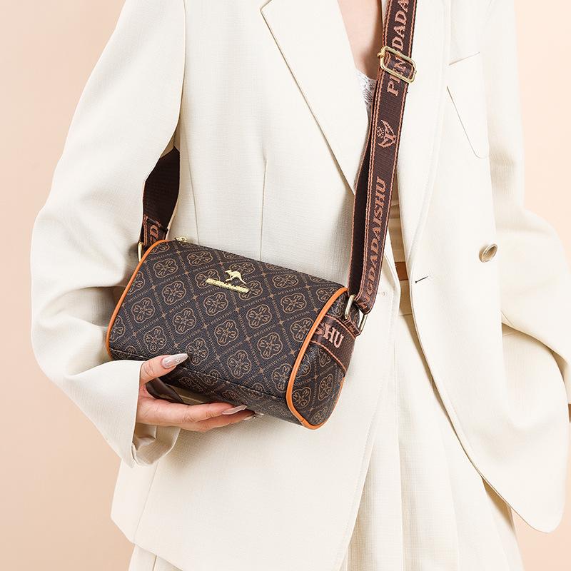 2025 neue Damen-Schräg-Spanne Mode Kissen Tasche vielseitig bedruckt große Kapazität Schulter Damen Tasche