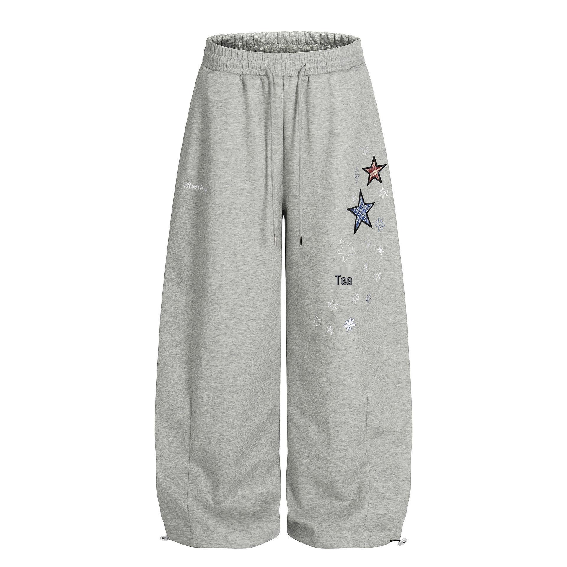 

Autumn Pink Retro Spicy Girl Casual Sweatpants Medium серый