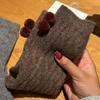 Plush Ball Mid Tube Socks Thick Warm Knit Socks Women Cute Wool Mid-Calf Socks  Girls