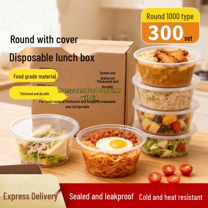 HANDUNYOU Disposable Compartmented Food Containers