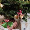 Christmas Bell Ornaments 4 Piece Vintage Metal Hangable Charm Ornamental Bell For Fireplace Window Living Room Tree Door Wreath