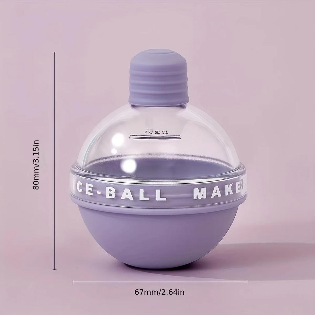 4 szt. Forma do kostek lodu Okrągła do hokeja na lodzie Premium silikonowe formy do kul lodowych Bezszwowe 2,5 cala Kule lodowe Niezbędne do kuchni do chłodzenia