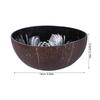 Natural Coconut Shell Bowl Pattern 5 Unique Creative Candy Container Nuts Holder for Home Office Use Coconut Shell Bowl
