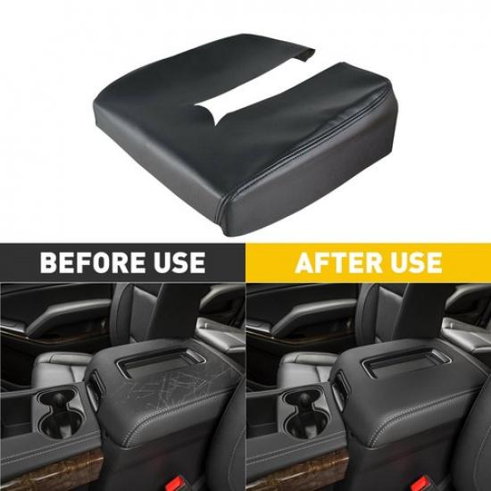 For Chevy Silverado Sierra GMC Console 45120 Lid Armrest Replacement Cover Black