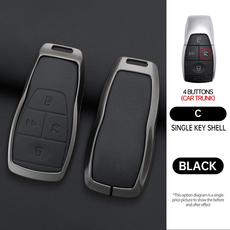 

Suede Car Key Case Cover For Baic Beijing X7 Bj40 Senova D50 D70 X55 X65 Eu5 Eu7 Car Key Protector Keychain Accessories