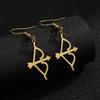Hengshi Cupid's Arrow Stainless Steel Earrings: Personalized Fashionable Jewelry for Women