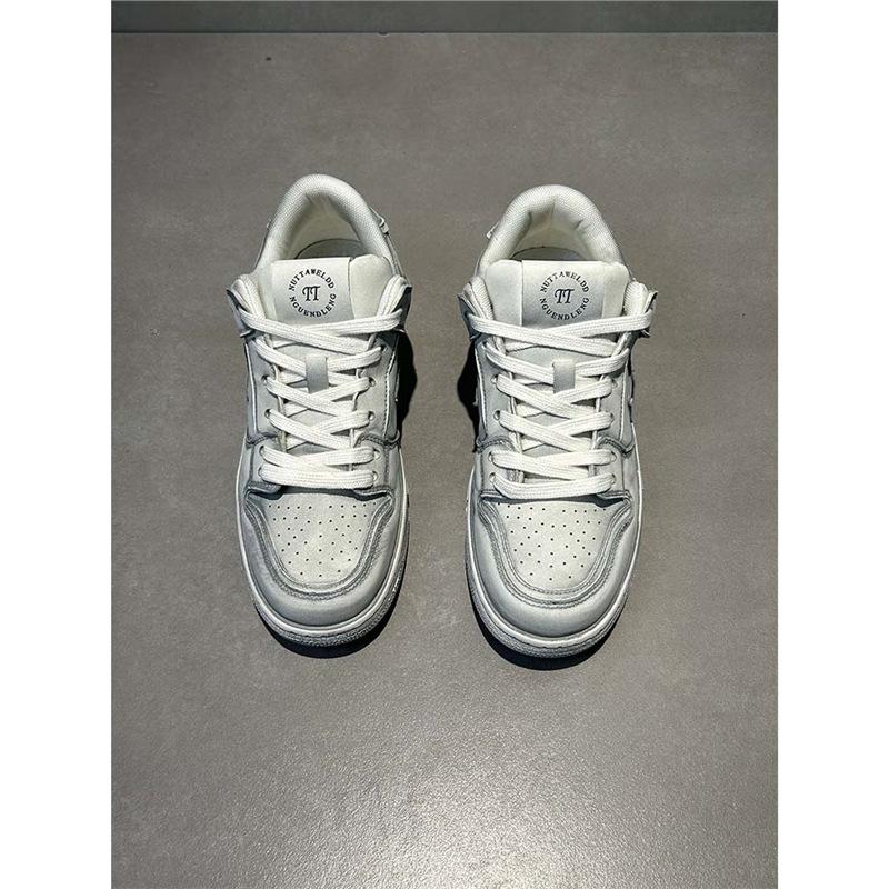Color-polished star board shoes spring and autumn new comfortable leather surface soft sole lightweight rest shoes tt