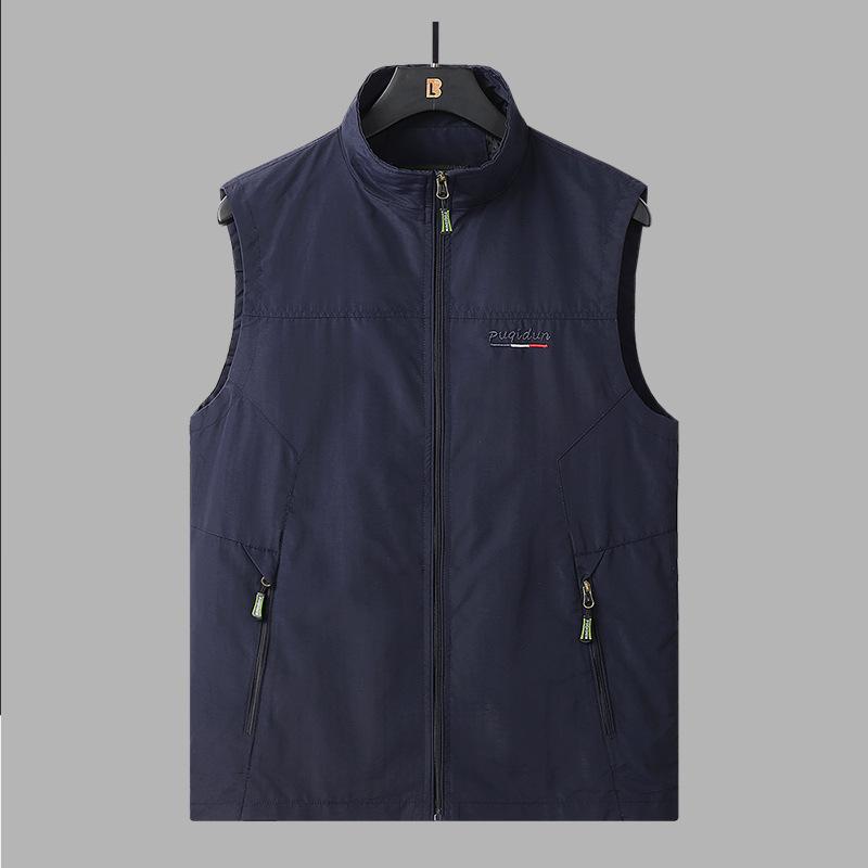 Spring Vest Men 'S Thin Section Plus Size Loose Vest Jacket Outdoor Mountaineering Sports Vest Jacket