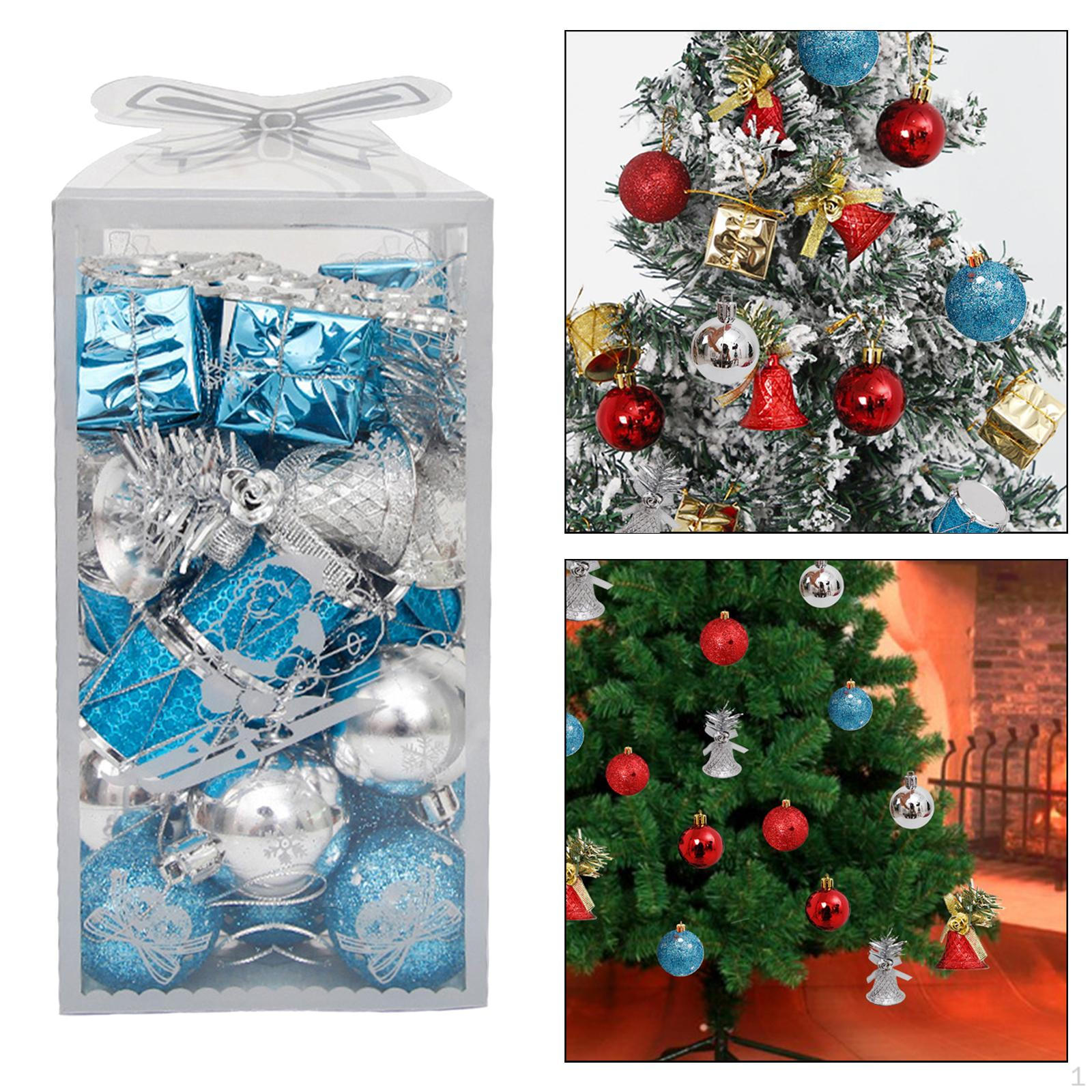 

32 шт. набор елочных шаров для праздничного декора венок гирлянда Silver Blue